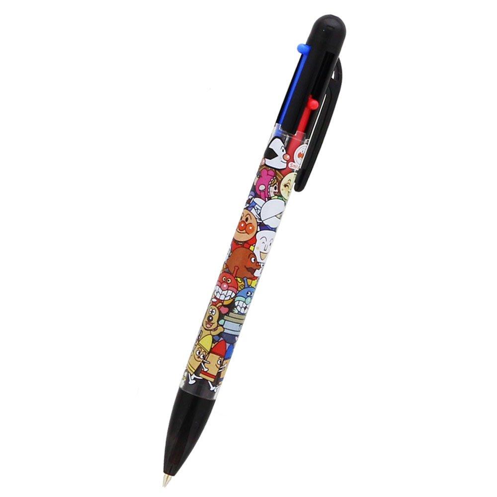 Sunstar Stationery Anpanman Smile Plus Ballpoint 6280010B 3-Color Pen, 0.7mm, Everyone,