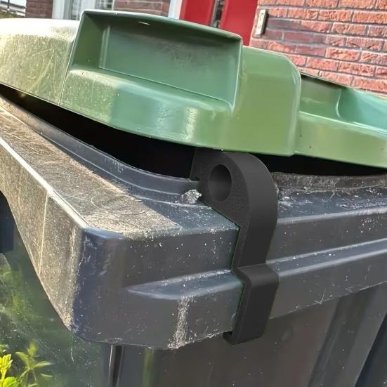 2Pcs Trash Can Ventilation Clip Kitchen Waste Prevents Lid Damage Odor Easy Snap-On Installation Trash Can Lid Buffer
