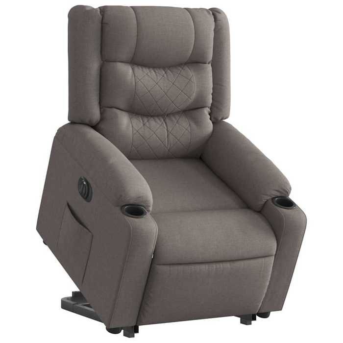 VidaXL Fauteuil inclinable électrique taupe tissu 3310279