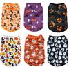 Halloween Puppy Cat Dog Vest Pumpkin Ghost Print Pet Clothes for Small Dogs Chiahuahua Pomeranian Vests Mascotas Clothing Shirt