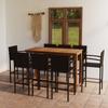 Day and Night - Day and Night Garden Bar Set 9 Pieces Brown