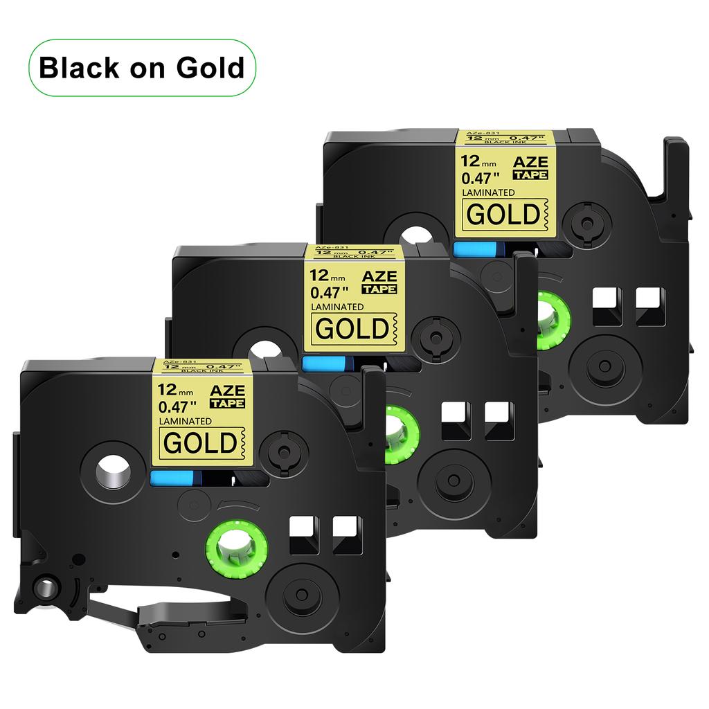 5PCS 231 241 Compatible for Brother Tz TZe-231 Tz-241 Tze-131 631 831 335 Tapes Black On White 12mm Label Tape for P-Touch Maker