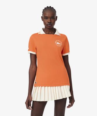 LACOSTE Women'S Miami Open Open Collar Polo Shirt Df0440-56G 5Qp