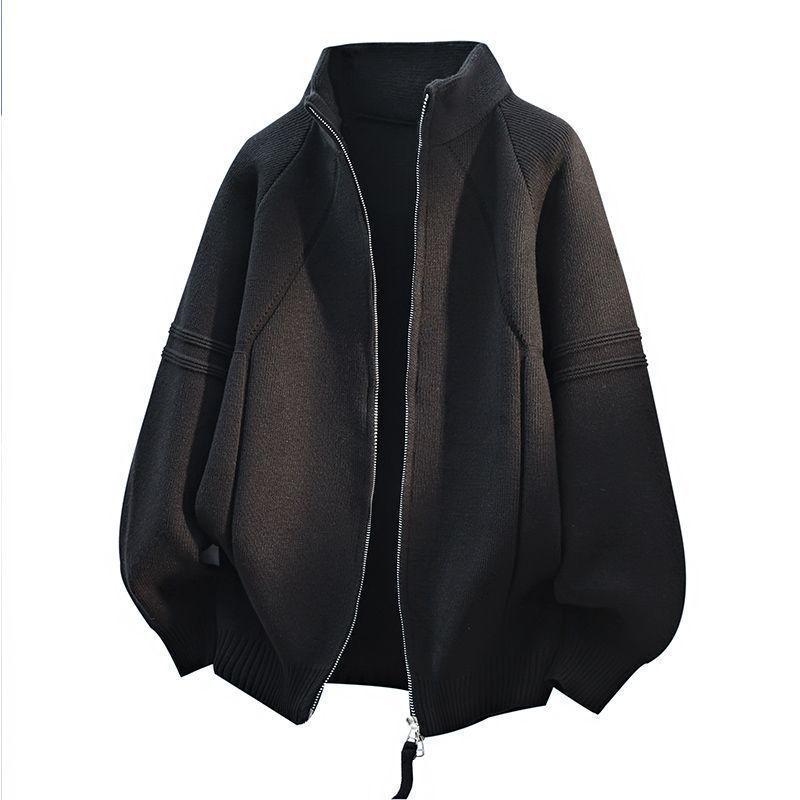 European Style Half-Zip Sweater, Men's Versatile Knitwear for Autumn/Winter, Old Money Look, High-End Business Attire.