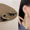 Deck Luxury Lovely Check Point Stud Earrings