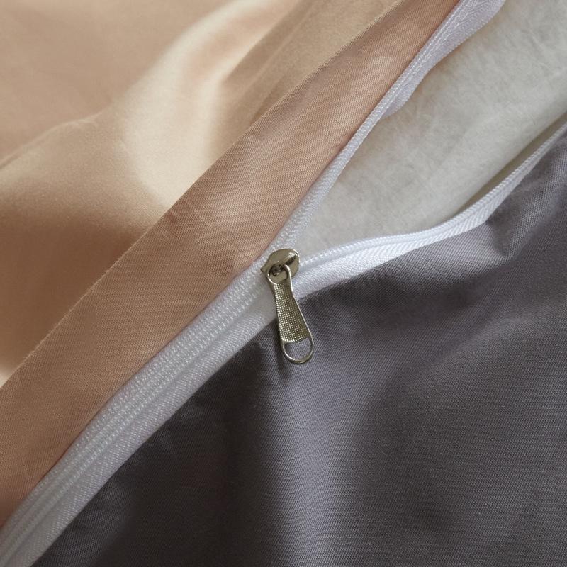 Jednobarevná sada ložního prádla z čisté bavlny - Měkká 4dílná pro citlivou pokožku