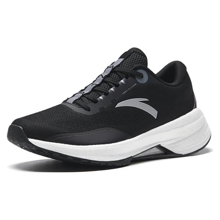 Anta Innovation Run 4 Comfortable Leather Slip Resistant, Abrasion Resistant, Breathable Low Top Running Shoes Men's 112335585-6