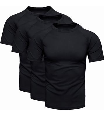 Men's 3-Pack Black Sports T-Shirt - S