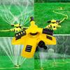 1pc Automatic 360° Lawn Sprinkler, 3 Adjustable Arm Garden Water Sprayer, Rotary Nozzle Irrigation System for Outdoor Lawn