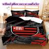 Flamengo Football Soccer Pattern Bedding,Quilt Set Quilt Cover Pillowcase Home Birthday Gift (1*duvet Cover+2*pillowcase,without Core)