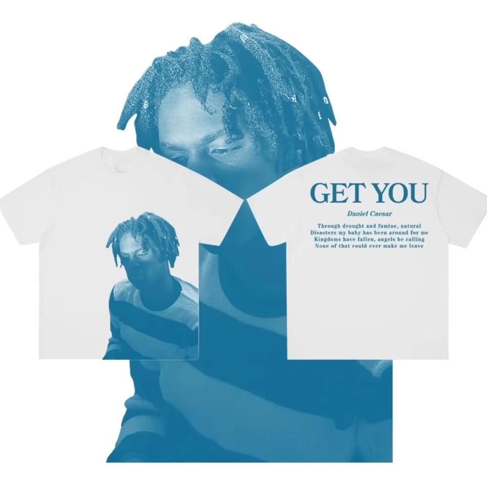 Neuheit Gedrucktes Baju Lässiges Grafik-T-Shirt Daniel Caesar Unisex Unisex T-Shirt Lässig Locker Sport Kurzarm Übergröße T-Shirt Unisex
