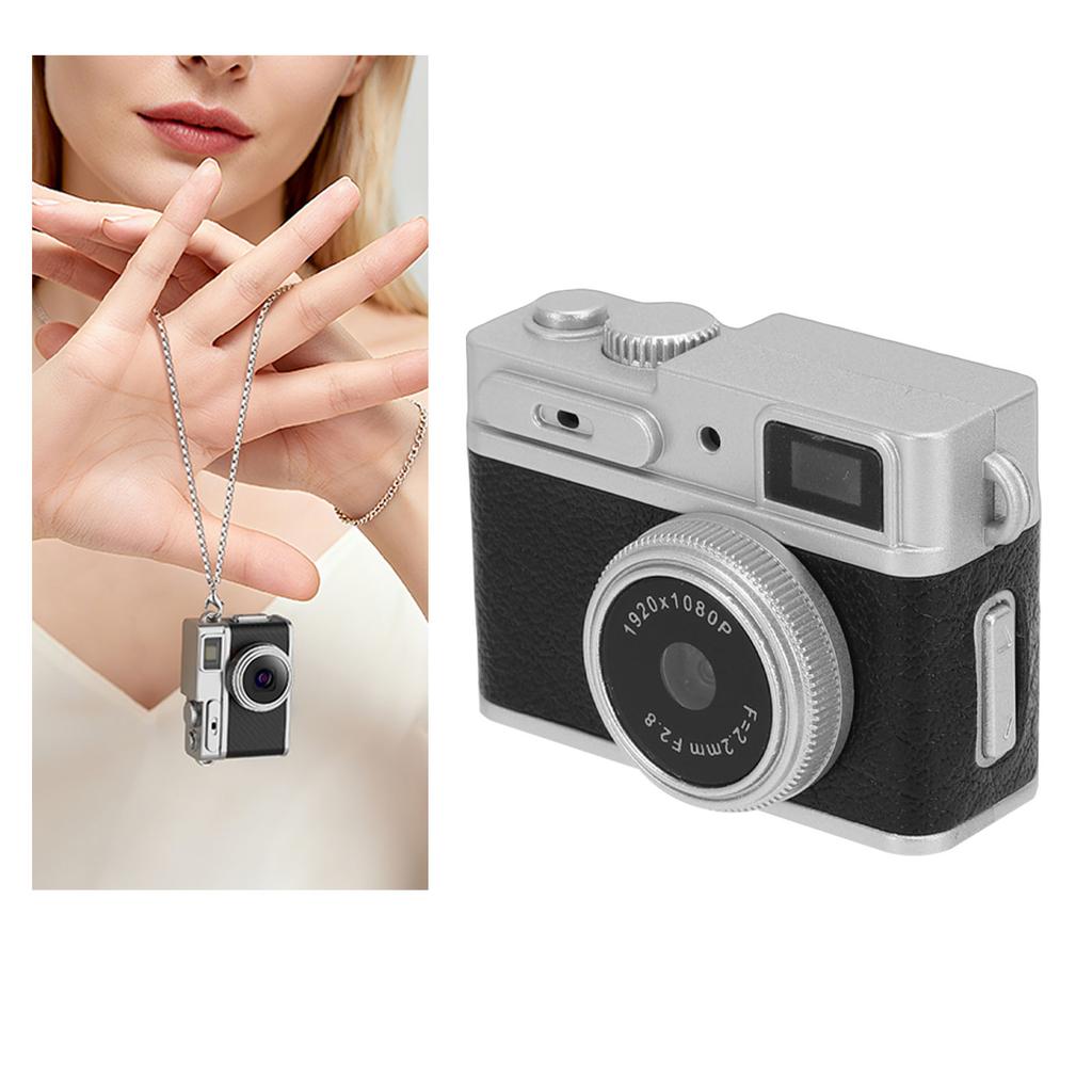 Keychain Digital Camera 1080P FHD Tiny Video Camera 0.96in Screen Vintage Portable Video Recorder