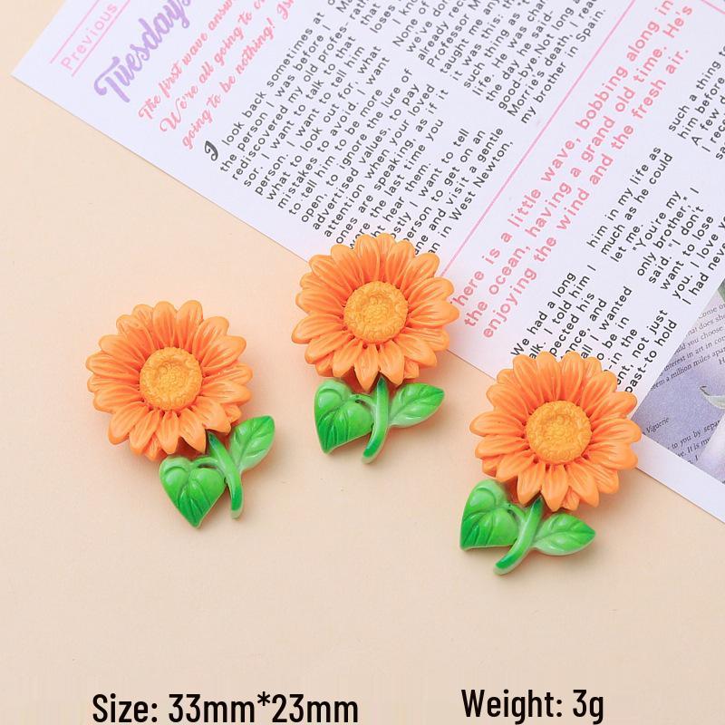 Handmade Sunflower Resin DIY Jewelry Kit