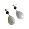 Simple Literary Style Natural Fritillary Water Drop Earrings Light Luxury Gentle Fashion High Sense Earrings Commuter Earrings