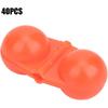 Fishing Rattles for catfishing,Double Rattle,40Pcs Portable ABS Double Rattle Sea Fishing Attractor Bell Beads Accessory for Luring Fish(red)