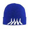 Minimalistic Abbey Road B-Beatles Merch Winter Warm Knit Beanie For Men Women Knitted Caps  Bonnet Knit Hat