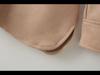 Women's Suede Lapel Jacket & Elastic Waist Straight Pants Set
