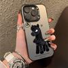The New Year of the Horse Dark Horse Couple Is Suitable for Iphone17 Mobile Phone Case Apple 16promax/15 Europe and America 14pro13