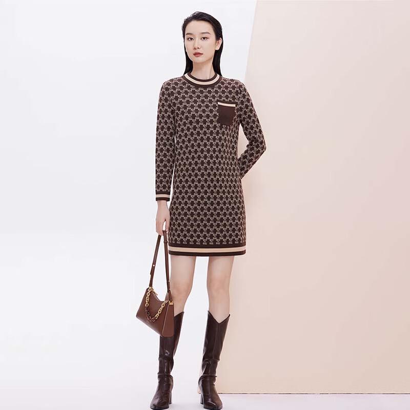 JESSIE Printed Mid-Length Loose-Fit Women's Sweater JMWHM379