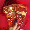 6Pcs Chinese Style Chinese New Year Red Envelopes Paper Money Packet  Children