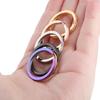 Mirror Stainless Steel Key Ring Set: 2.5x25mm & 2.5x30mm Flat Rings, DIY Accessories