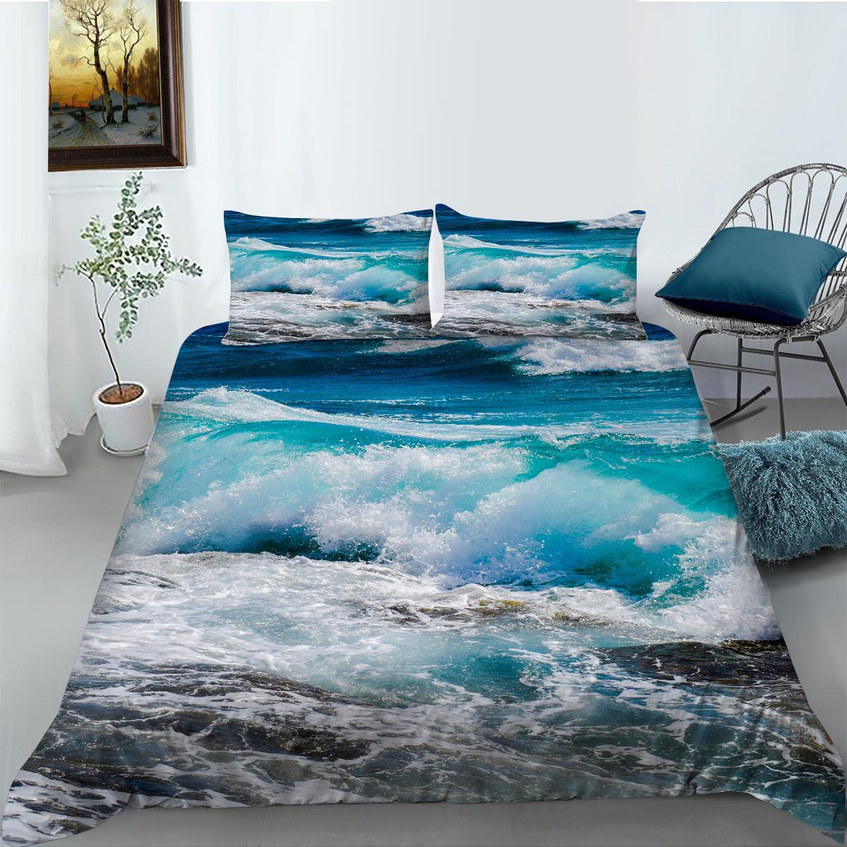 

3D печать природный пейзаж комплект постельного белья пейзаж картина пух пододеяльник наволочка 2/3 шт King Queen покрывало AU/DE/EU/ES полноразмерная кровать Baby 100x135cm