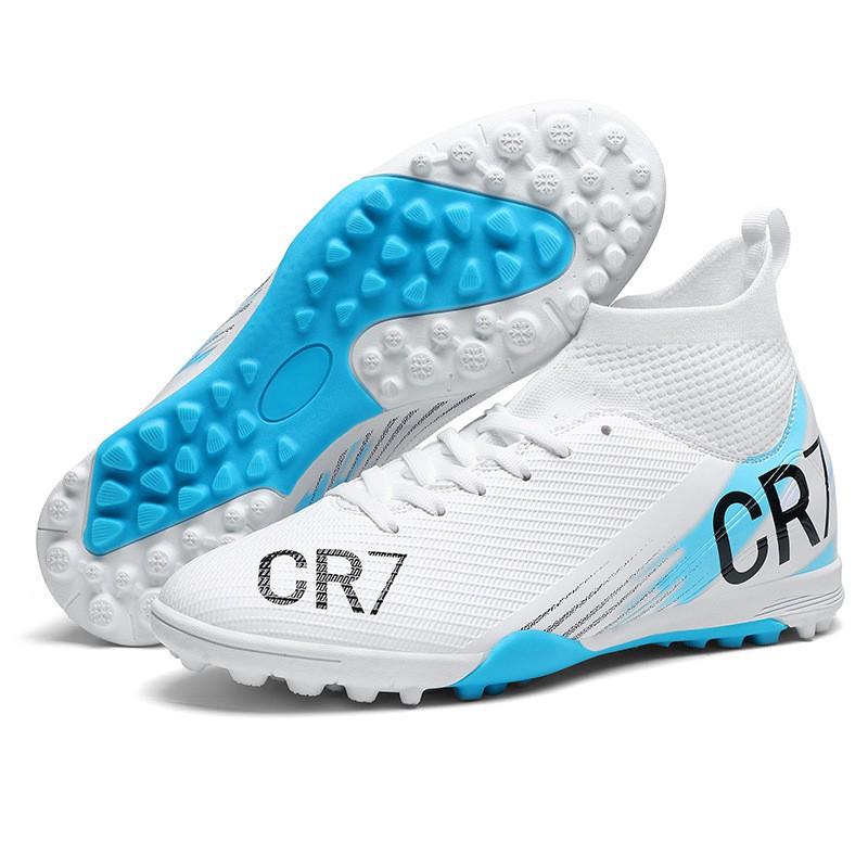 High-Cut Football Cleats Men Women Training On Artificial Turf Lightweight TPR Sole Soccer Shoes