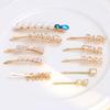 New Year'S Stall Small Commodities Pearl Hairpin Hair Accessories Alloy Bangs Side Clip Letter Word Clip Trinkets