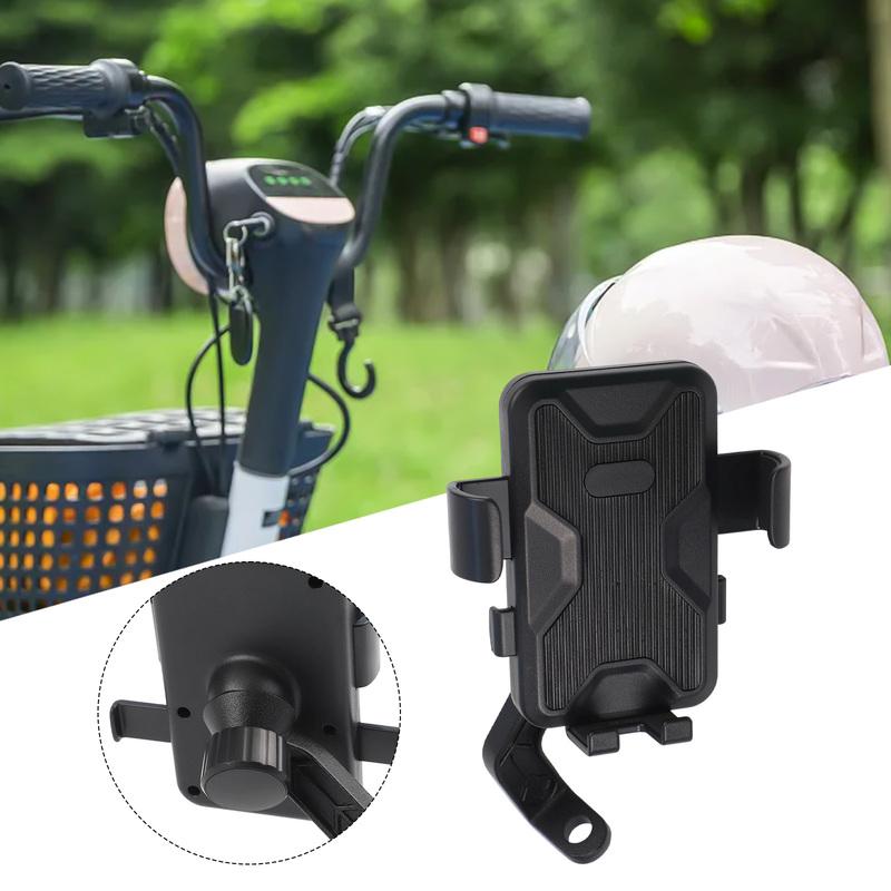 Rotatable Motorcycle Phone Holder with Innovative Locking System Provides Stability and Shock Protection for Devices