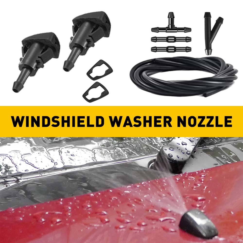 

2M/6.56FT Windshield Washer Nozzle Kit for Dodge Durango Charger Journey RAM Jeep Grand Cherokee Compass Patriot Chryslr 300 чёрный