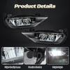 Frameless Fog Lamp For Volvo XC60 XC90 S90 V90 2018-2025 Daytime Running Light LED Front Fog Driving Light 32337364 32337365 12V