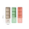 3 Compartment Pill Organizer 2-IN-1 Drug Tablet Organizer Durable Pill Box Splitters