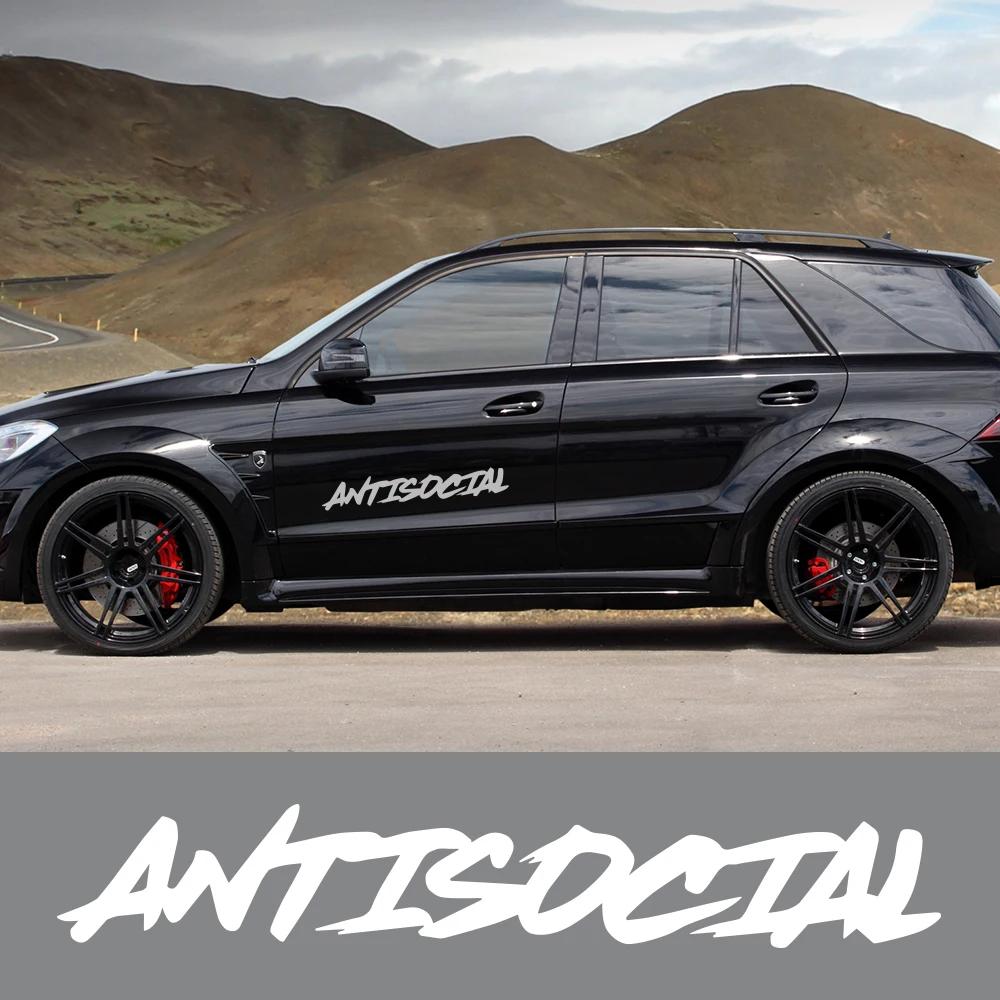 גדלים שונים מדבקת שמשה קדמית לרכב אנטי-חברתי יצירתי סטיילינג אופנוע חלון ויניל דקור מדבקות מכוונון אוטומטי אביזרי