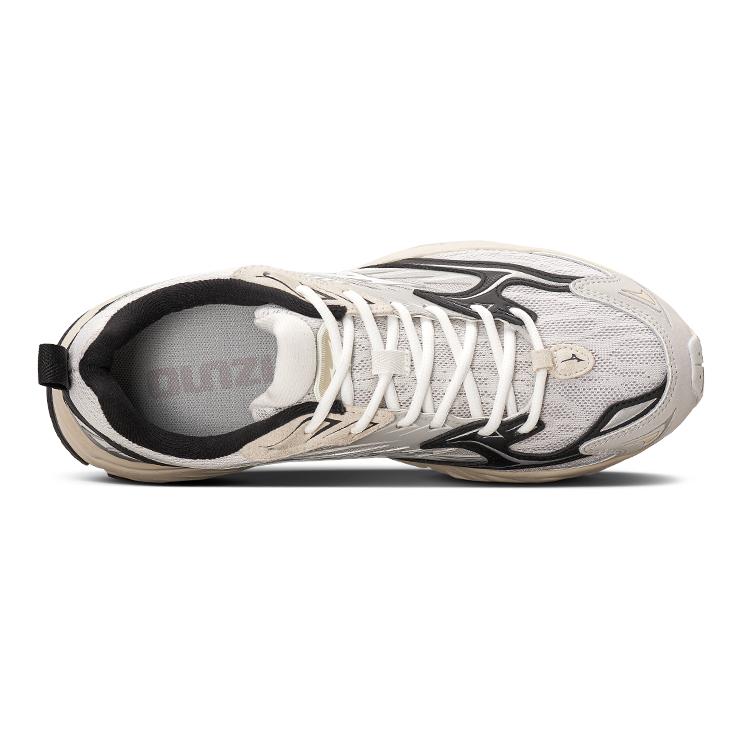 Mizuno Retro Functional Shock Absorbing Non-Slip Wear-Resistant Low-Top Sports Running Shoes Unisex sneaker Light-Gray D1GH241505