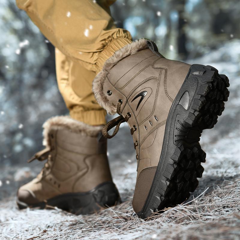 Men Winter Snow Boots Super Warm Women Hiking Boots Men's Outdoor Sneakers Men Winter Boots