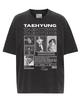 TAEHYUNG BTS T-Shirt Damen Herren Geschenke für Fans Baumwolle Oversized Y2k Kurzarm Koreanisch Kpop Streetwear Harajuku Damenbekleidung