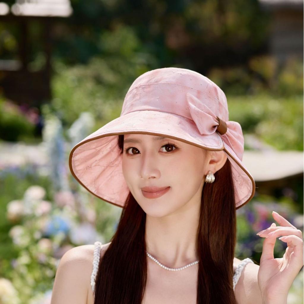 2026 Spring And Summer Women'S Big Brim New Elegant National Style Casual Sunshade Sun Hat Foldable Sunscreen Hat