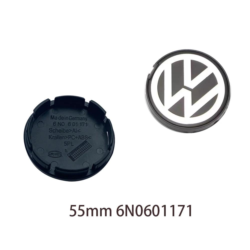 For VW Volkswagen Jetta MK5 Golf 4PCS 55mm/60mm/63mm/65mm/Car Styling Wheel Center Cap Hub Covers Badge Accessories For VW Volks