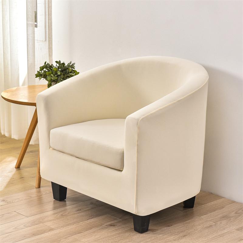 Elastic Spandex Tub Chair Cover Stretch Armchair Cover Club Sofa Slipcover for Living Room Couch Covers with Seat Cushion Cover