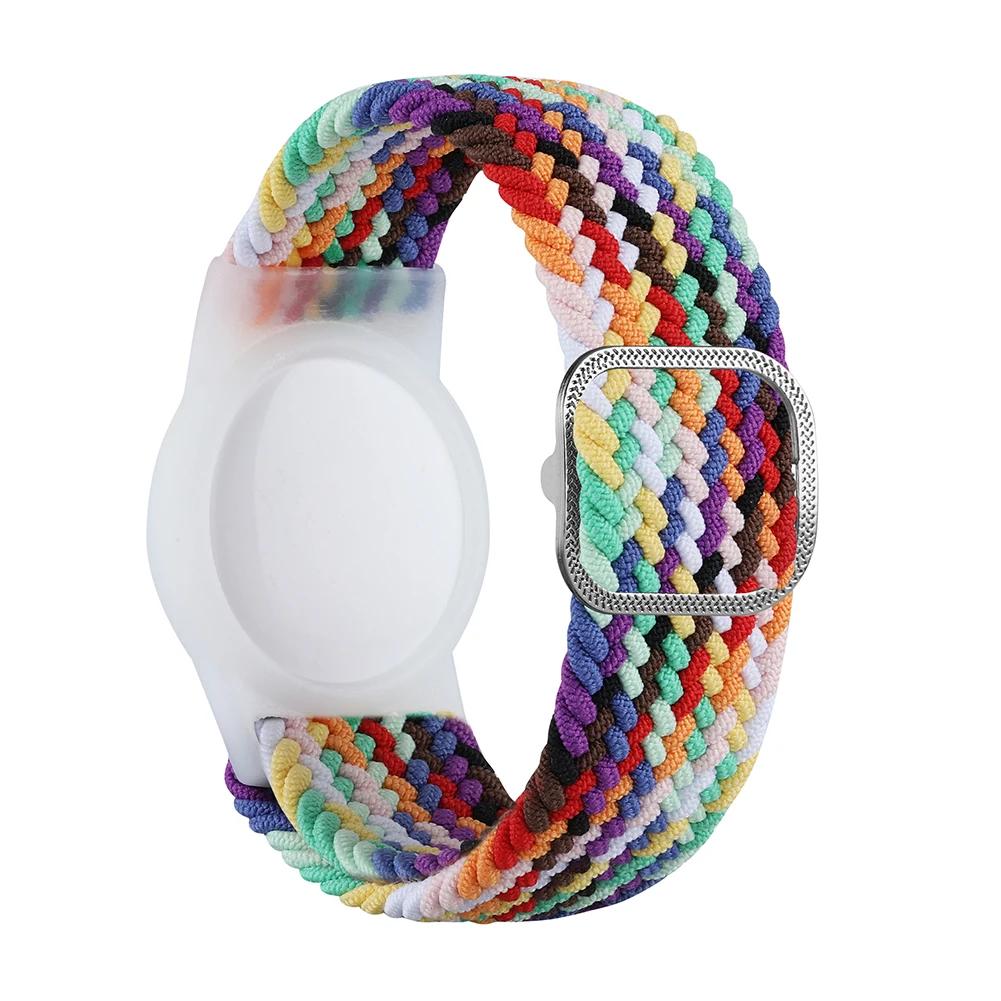 Kinderarmband für Apple AirTags Schutzhülle Kratzfestes Armband Verstellbares Armband für Apple Air Tag GPS-Tracker Halter