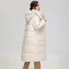 SNOWFLYING Women's Loose Fit Hooded Duck Down Jacket