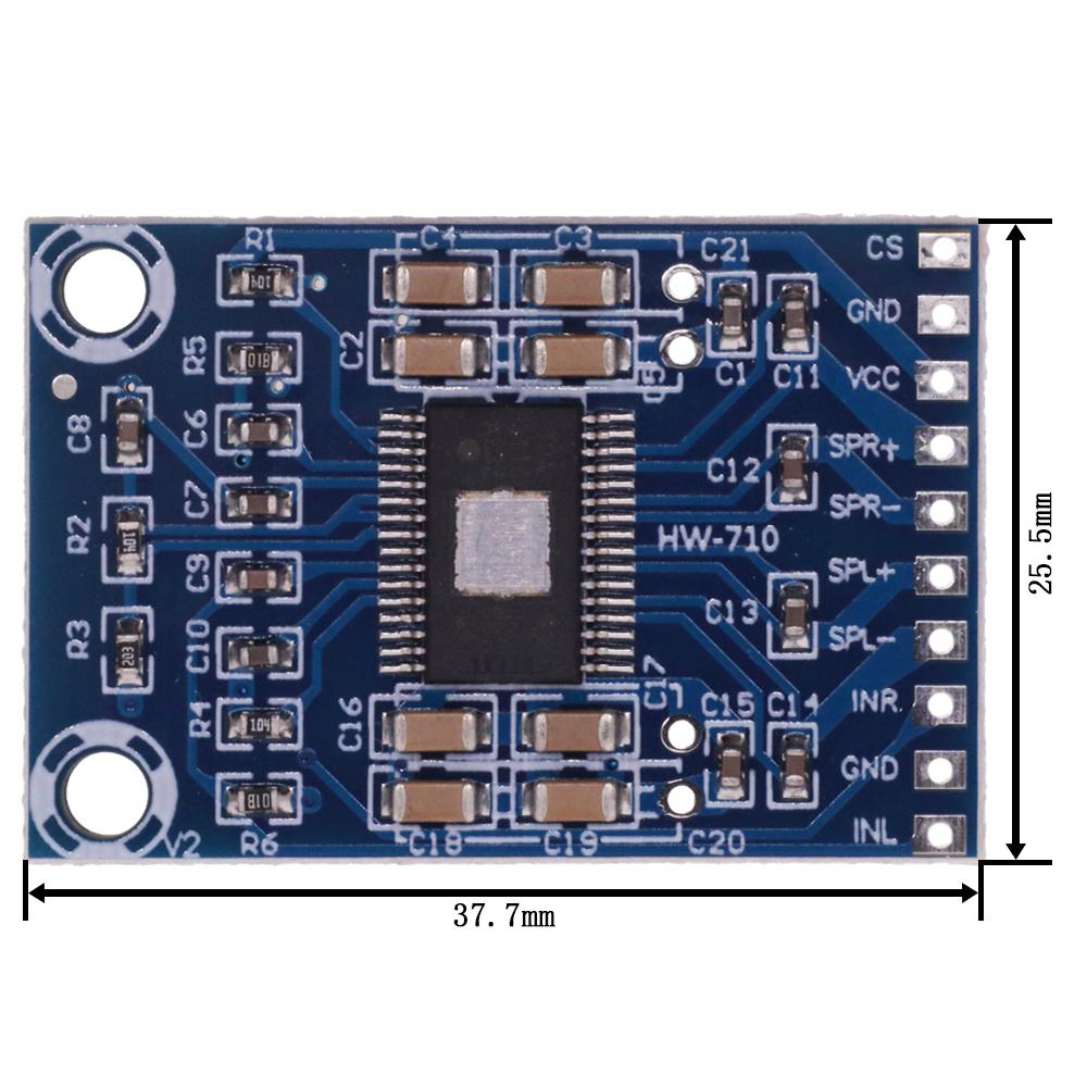 DC 12V-24V 2x50W Dual Channel Mini Digital D Class 50W+50W TPA3116D2 TPA3116 XH-M562 Power Amplifier Board