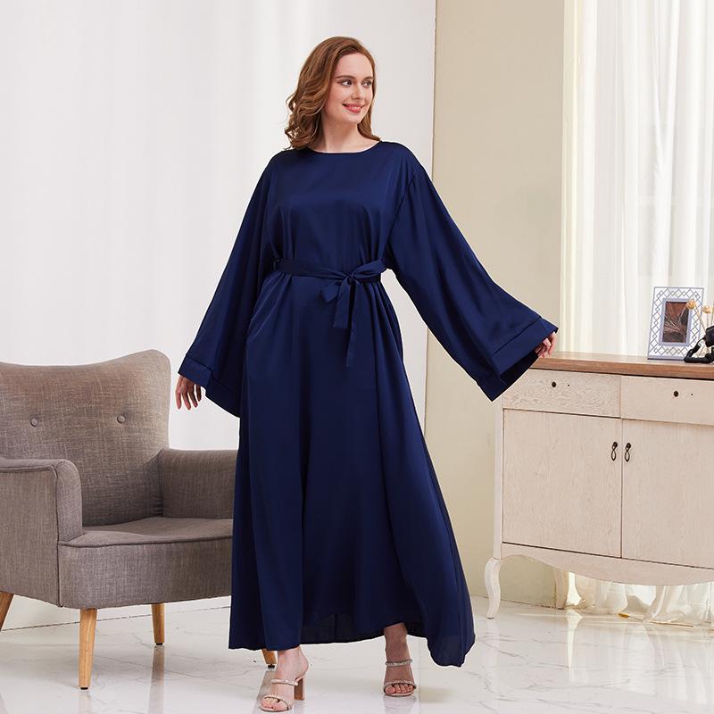 TikTok Casual Muslim Women's Robe Dress