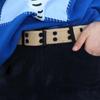 Breasted For Women Hollow Korean Waist Strap Double Grommet Hole Man Waistband Canvas Waist Belt