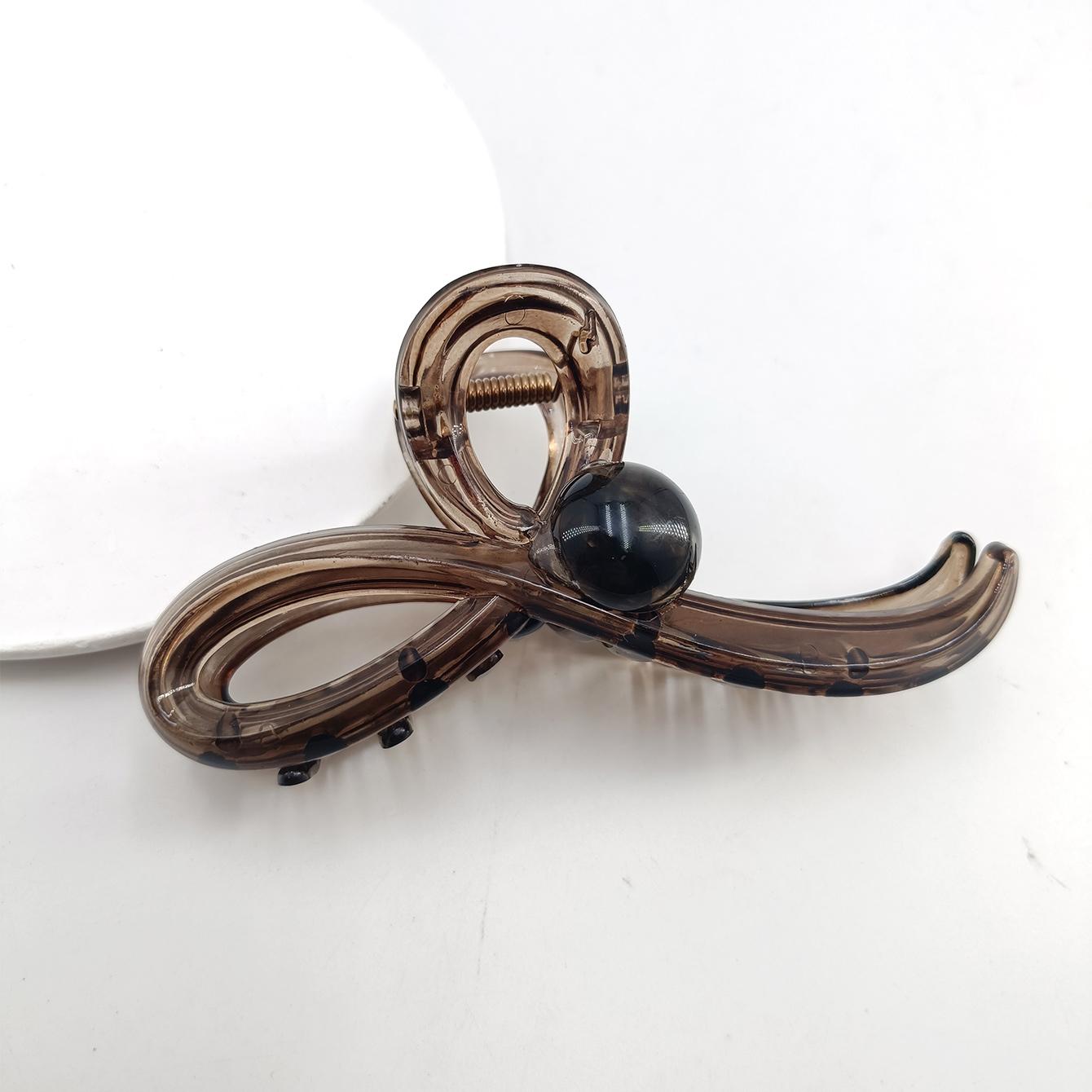 

Ретро Круглый Зажим-Краб с Бусинами для Женщин Большой Объем Волос Зажим-Акула Заколка для Волос Темперамент Заколка для Волос на Затылке Заколка для Волос Краб