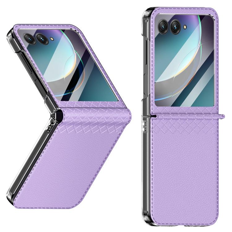 Motorola Razr40 Ultra Faltbares Lederetui mit Scharnierschutz