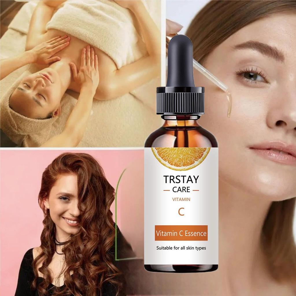 Bělicí esence pro péči o pleť obsahuje vitamín C, antioxidant, hydratační a zvlhčující esenci a vyživující pleťovou vodu.