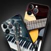 Music Instrument Guitar Piano Luxury Phone Case For iPhone 11 14 15 Pro MAX 12 13 Mini 7 8 Plus X XR XS SE Silicone Cover Funda