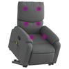 Vidaxl Lift and Massage Chair, Reclining, Dark Gray, Fabric