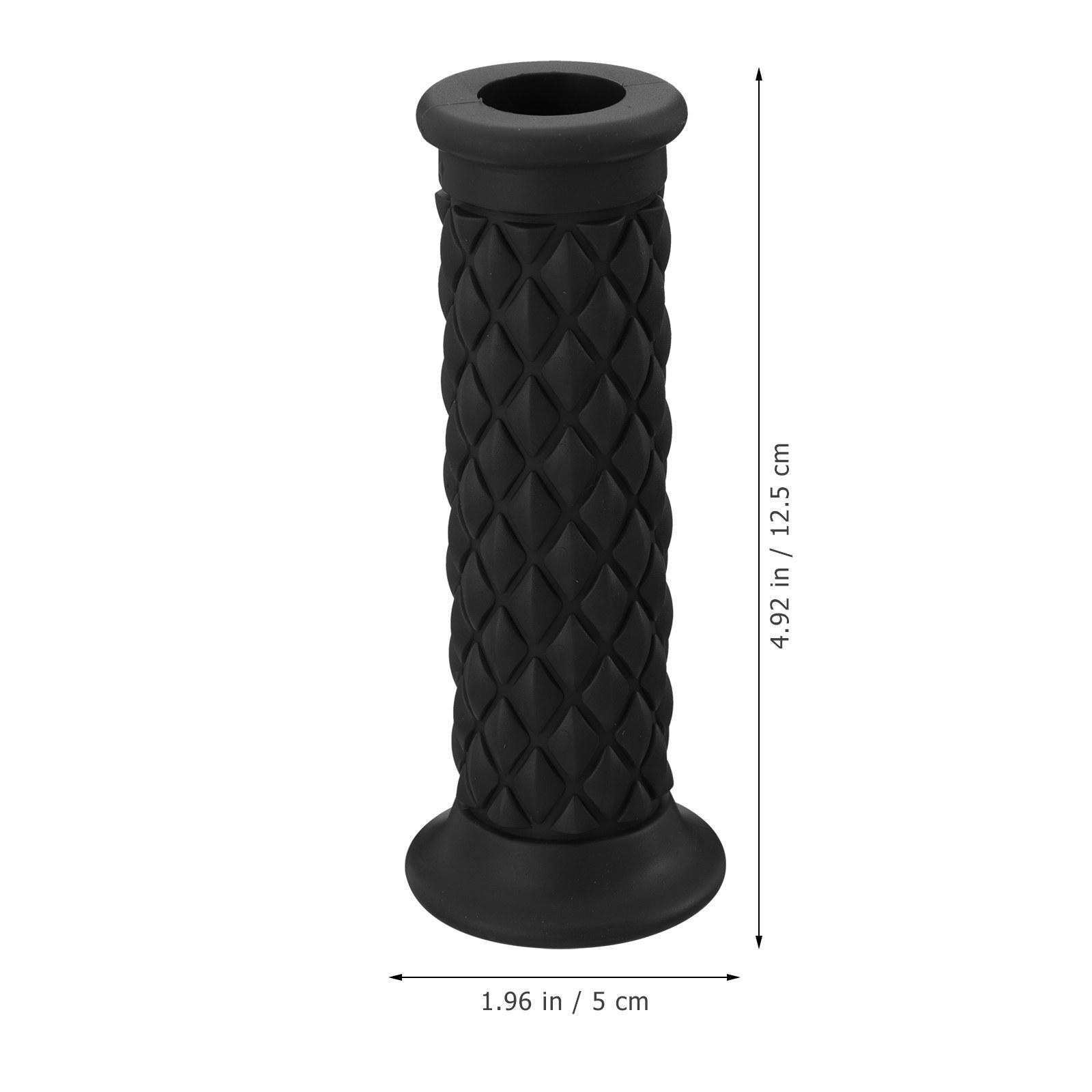 1Pair Vintage Hand Grip for Motorcycle Ergonomic Rubber Throttle Grip Wear Resistant Anti Skid Design Motorcycle Accessories